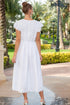 Kleid Weiß 23F-832 C FRESH COTTON